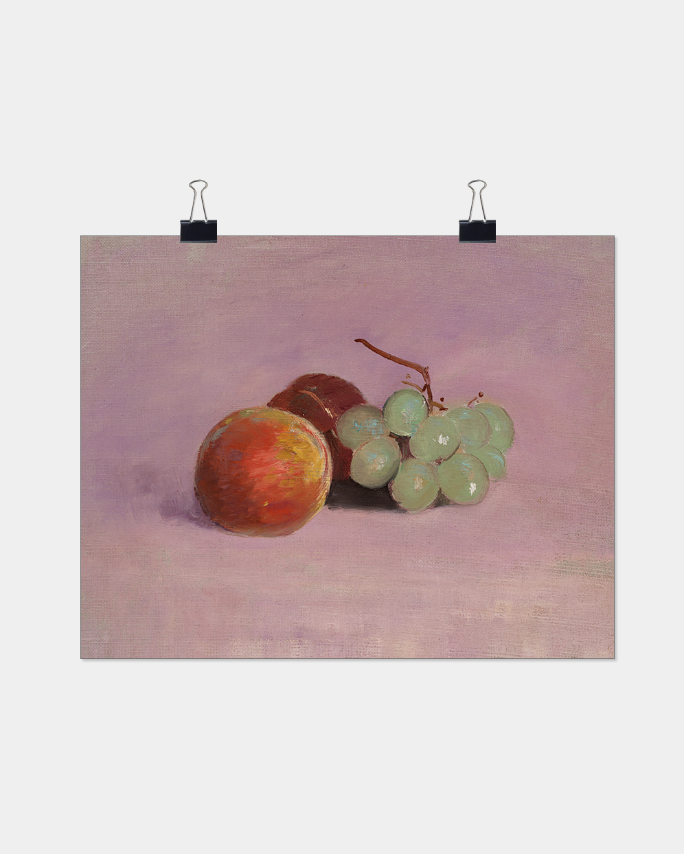 Vintage Pink Fruit Still Life Art Print