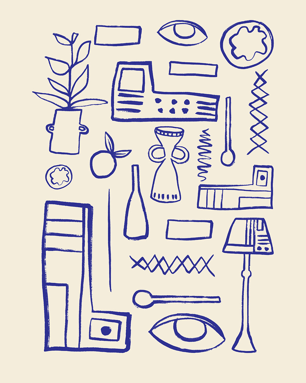 Greece Abstract Art Print