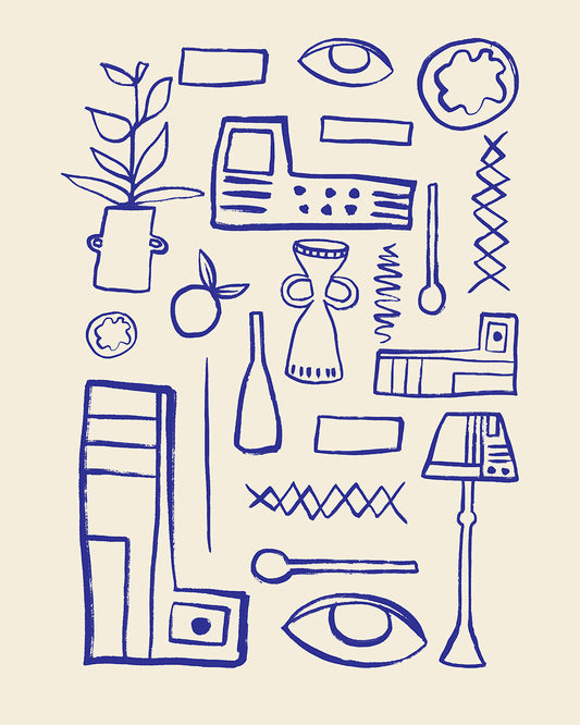 Greece Abstract Art Print