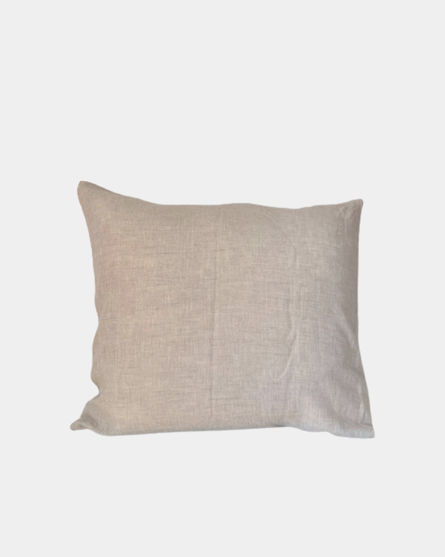 Beige Linen Throw Pillow Cover