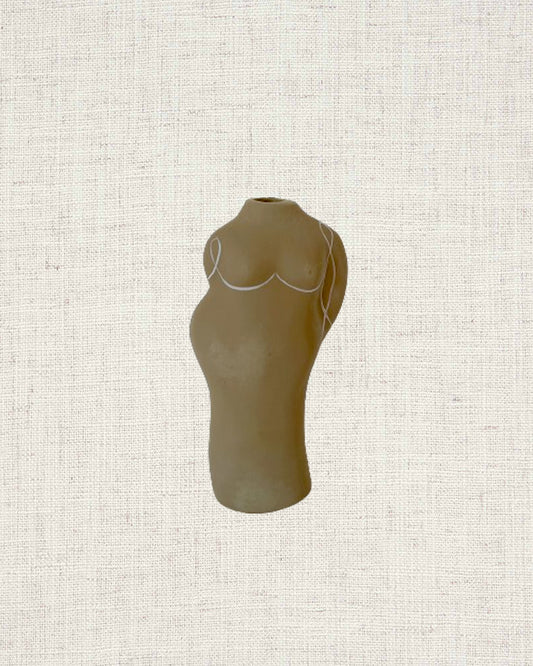 Loren Beige Body Vase