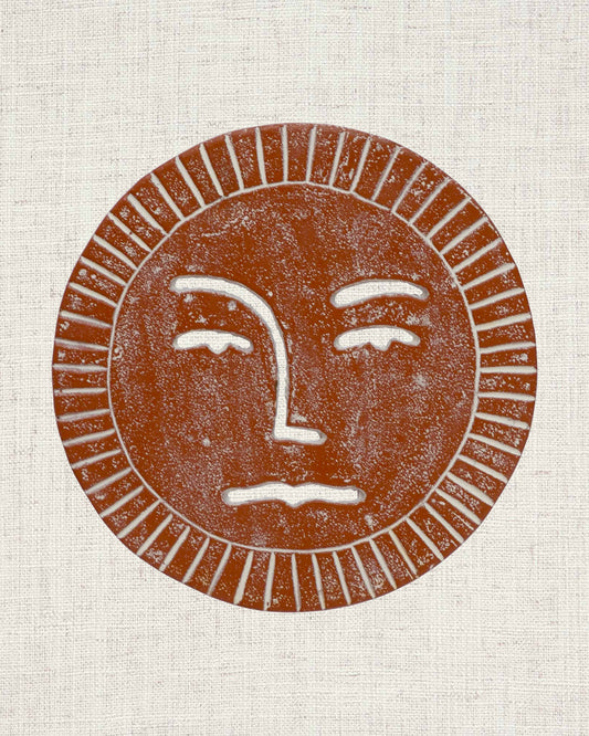 Cast Iron Sun Face Trivet
