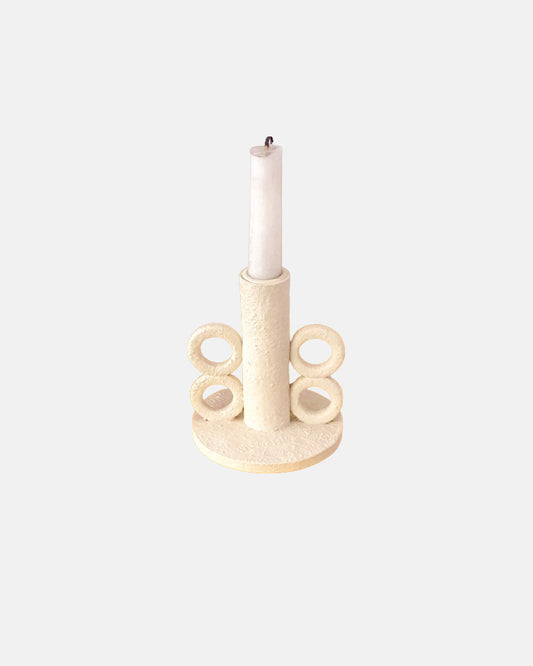 White Taper Candle Holder