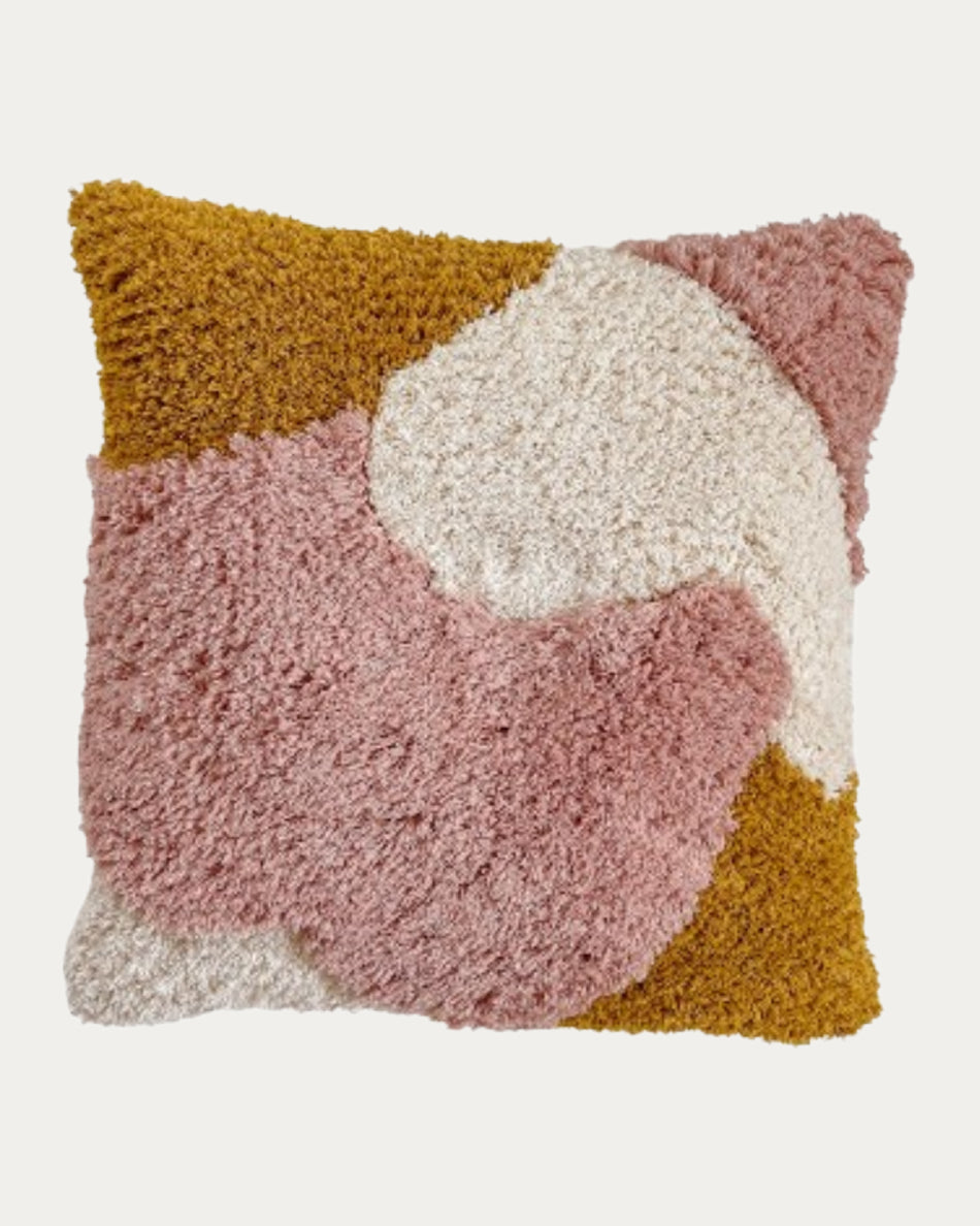 Yucca Pink Tufted Throw Pillow
