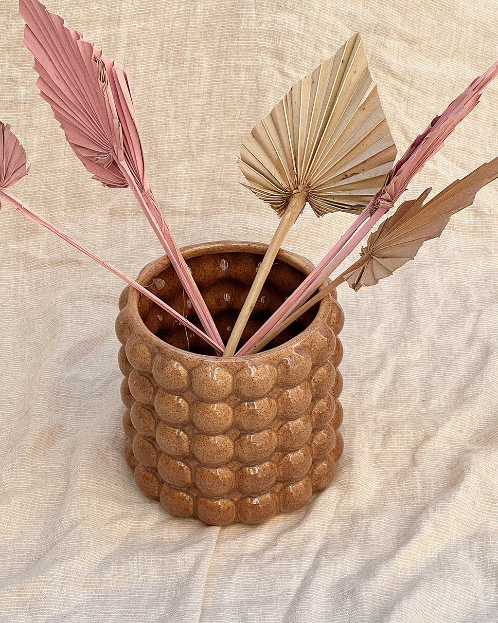 Rust Bubble Planter Pot