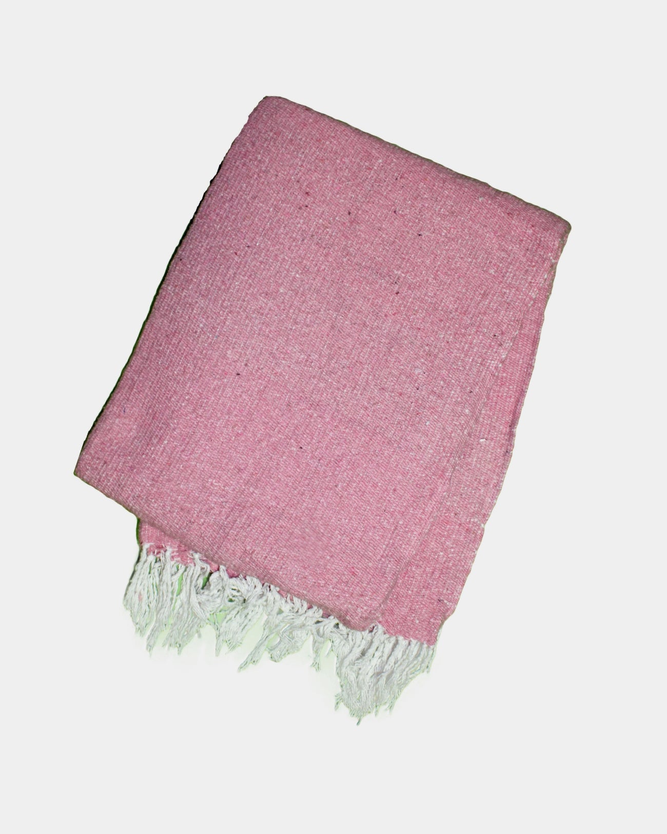 Solid Pink Mexican Blanket