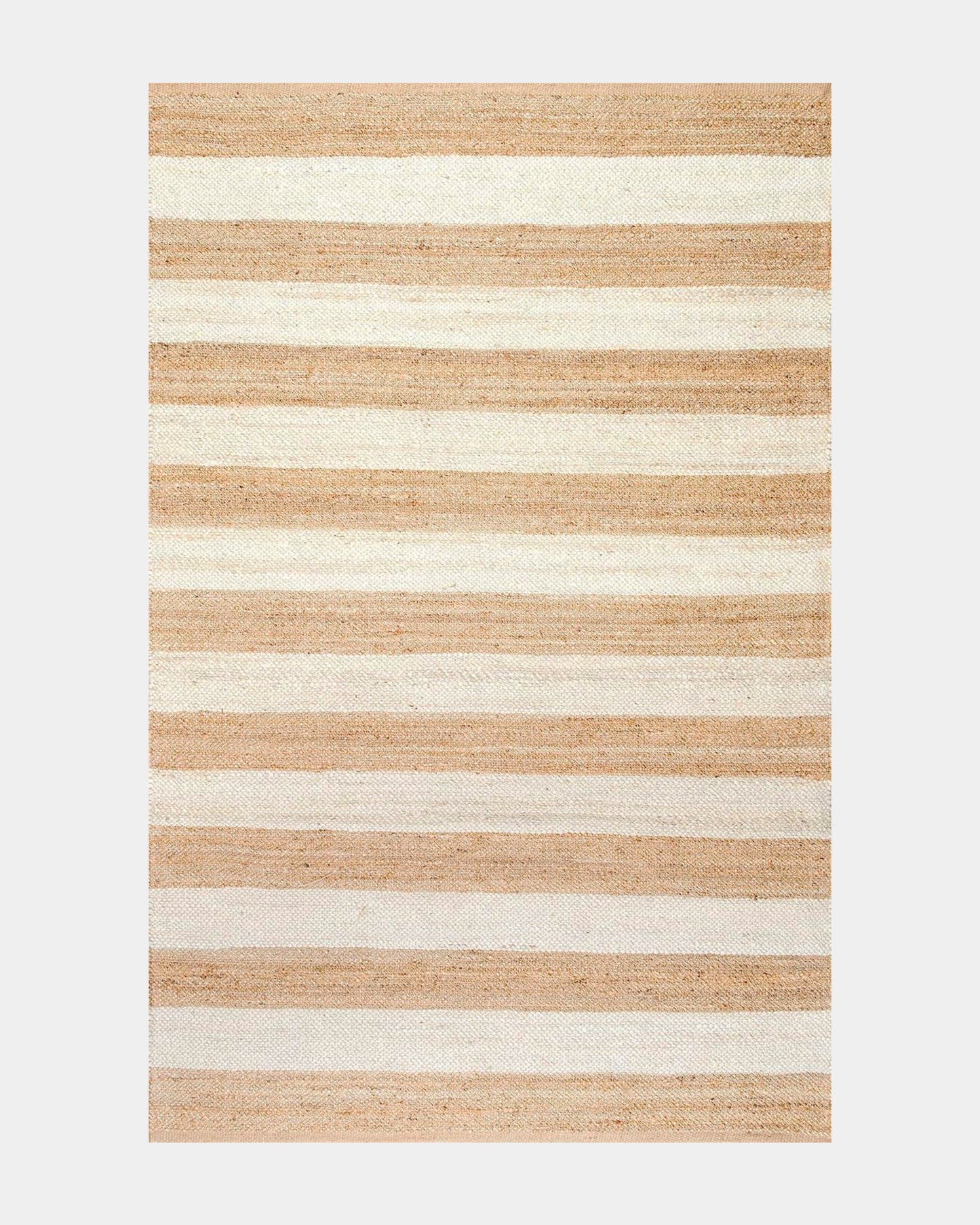 Sandy Striped Jute Rug