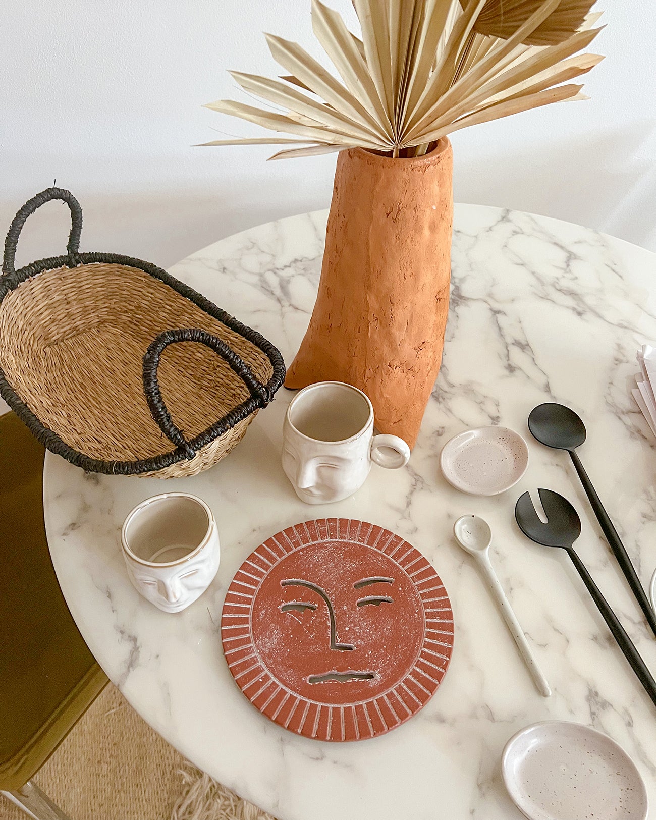 Cast Iron Sun Face Trivet