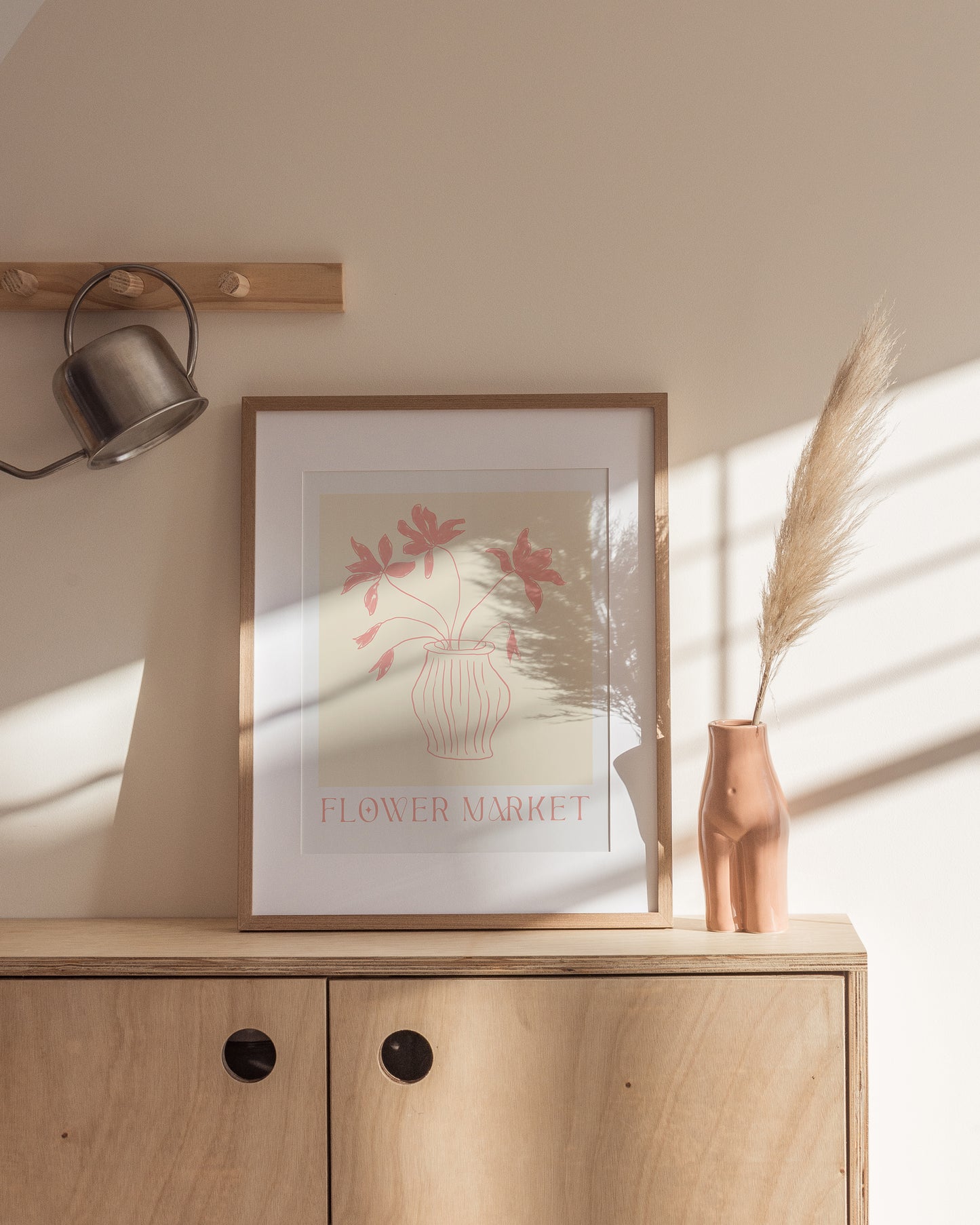 Flower Market Vase Art Print