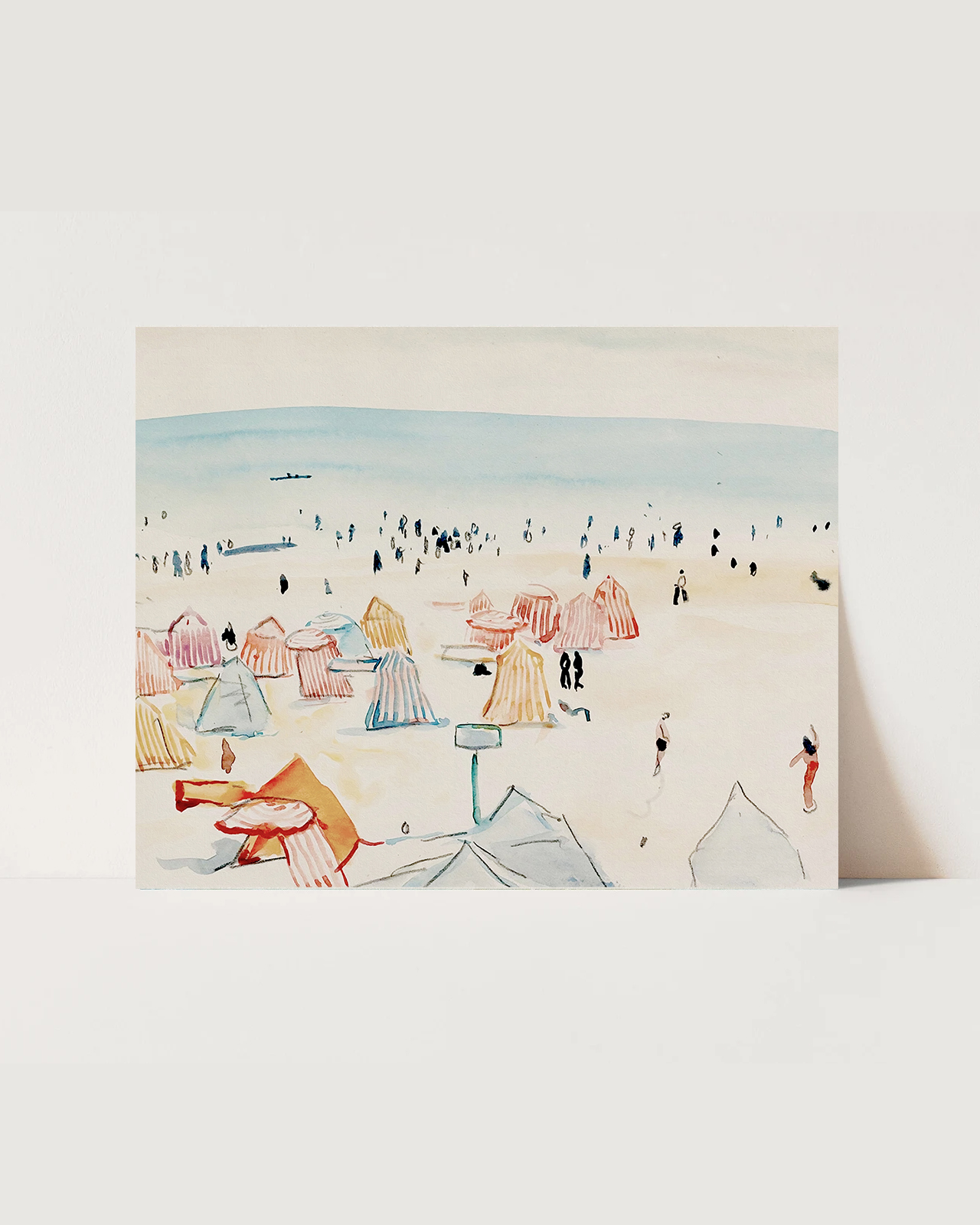 Vintage Beach House Art Print