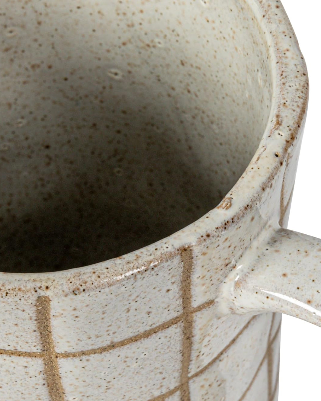 Grid Ceramic Pitcher