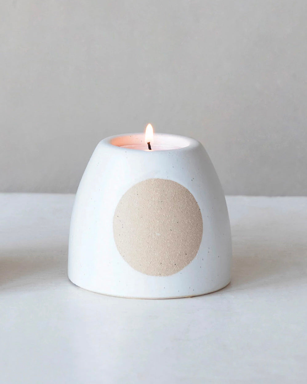 Gigi Cream Stoneware Tealight Holder