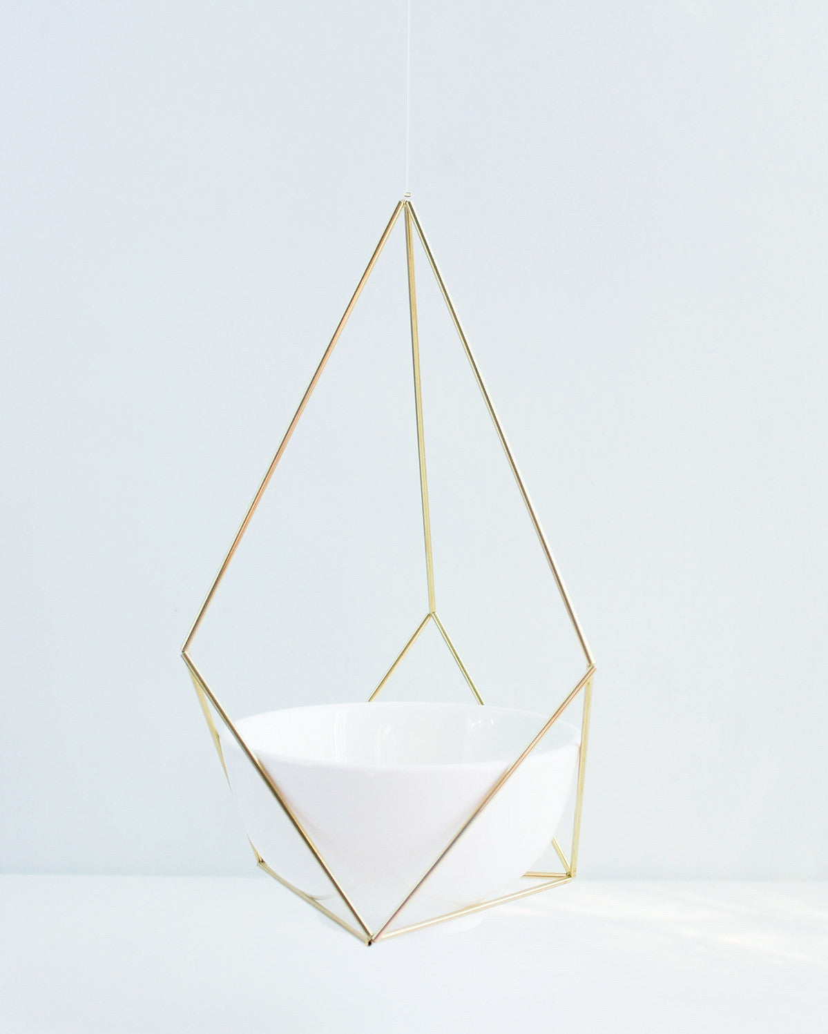 Geometric Brass Plant Hanger - Hesby