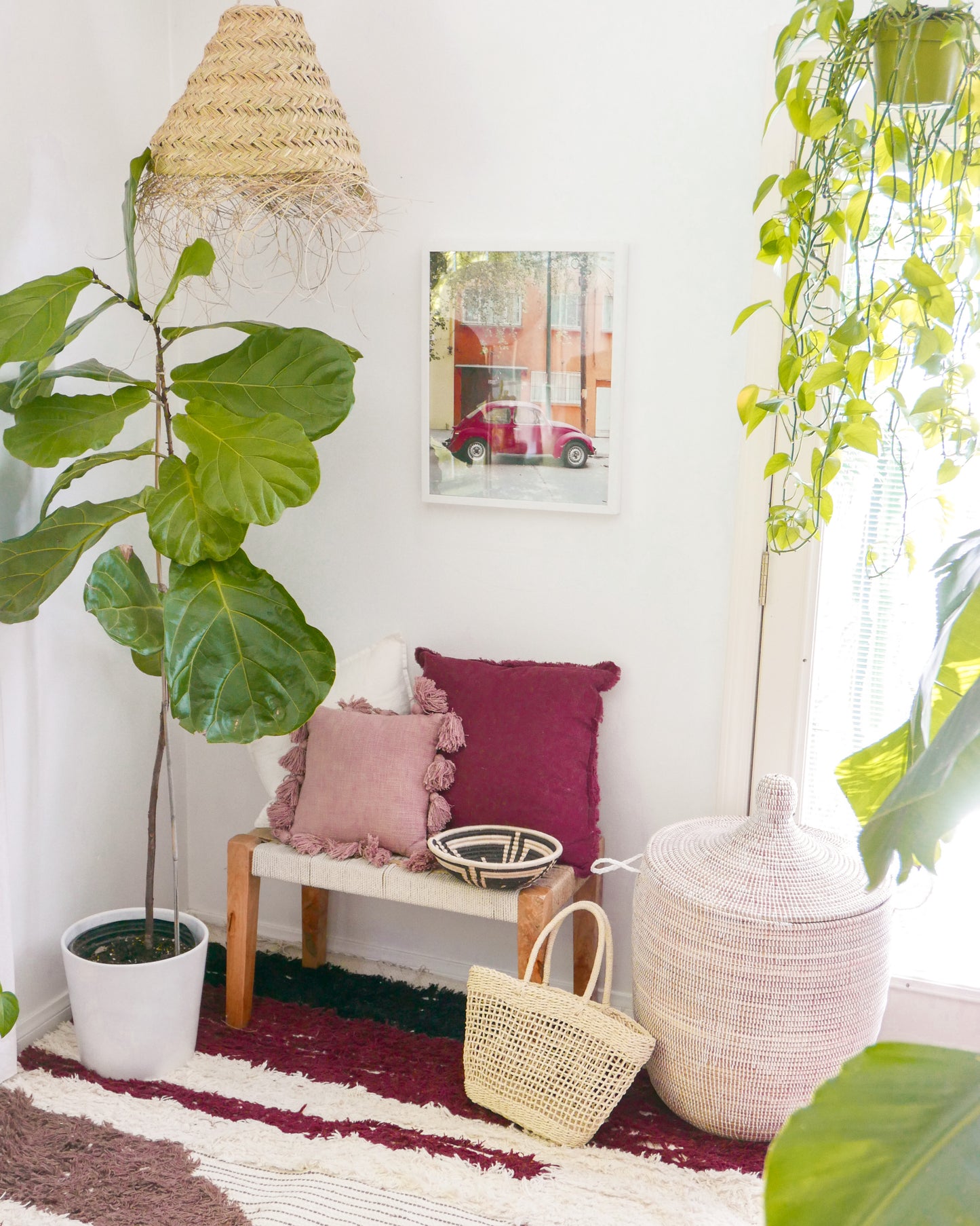 Desert Rose Fringe Pillow