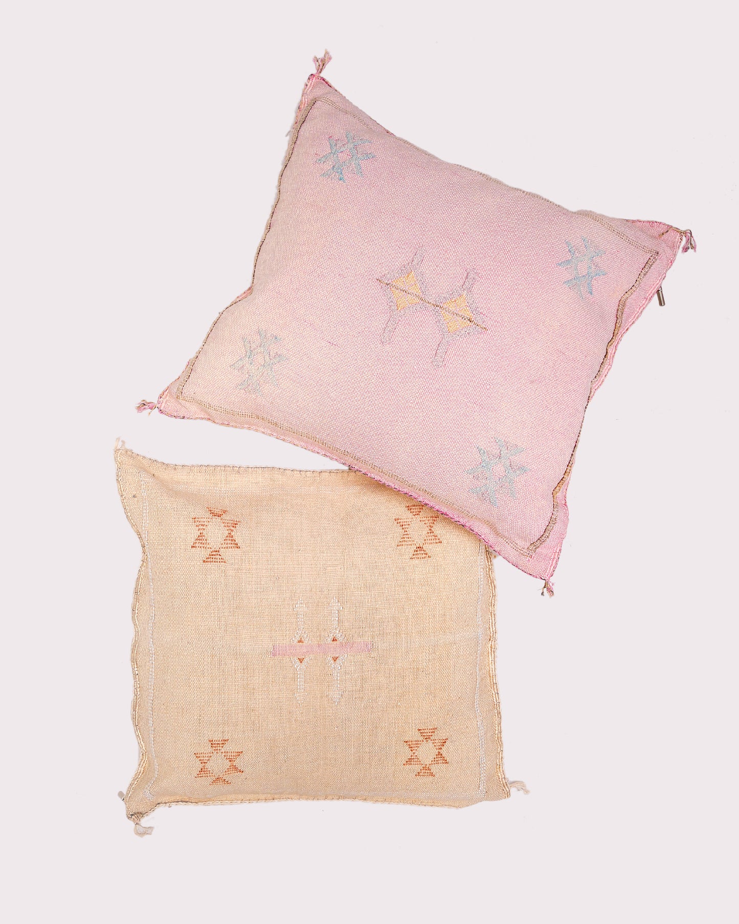 Isla Beige Cactus Silk Pillow