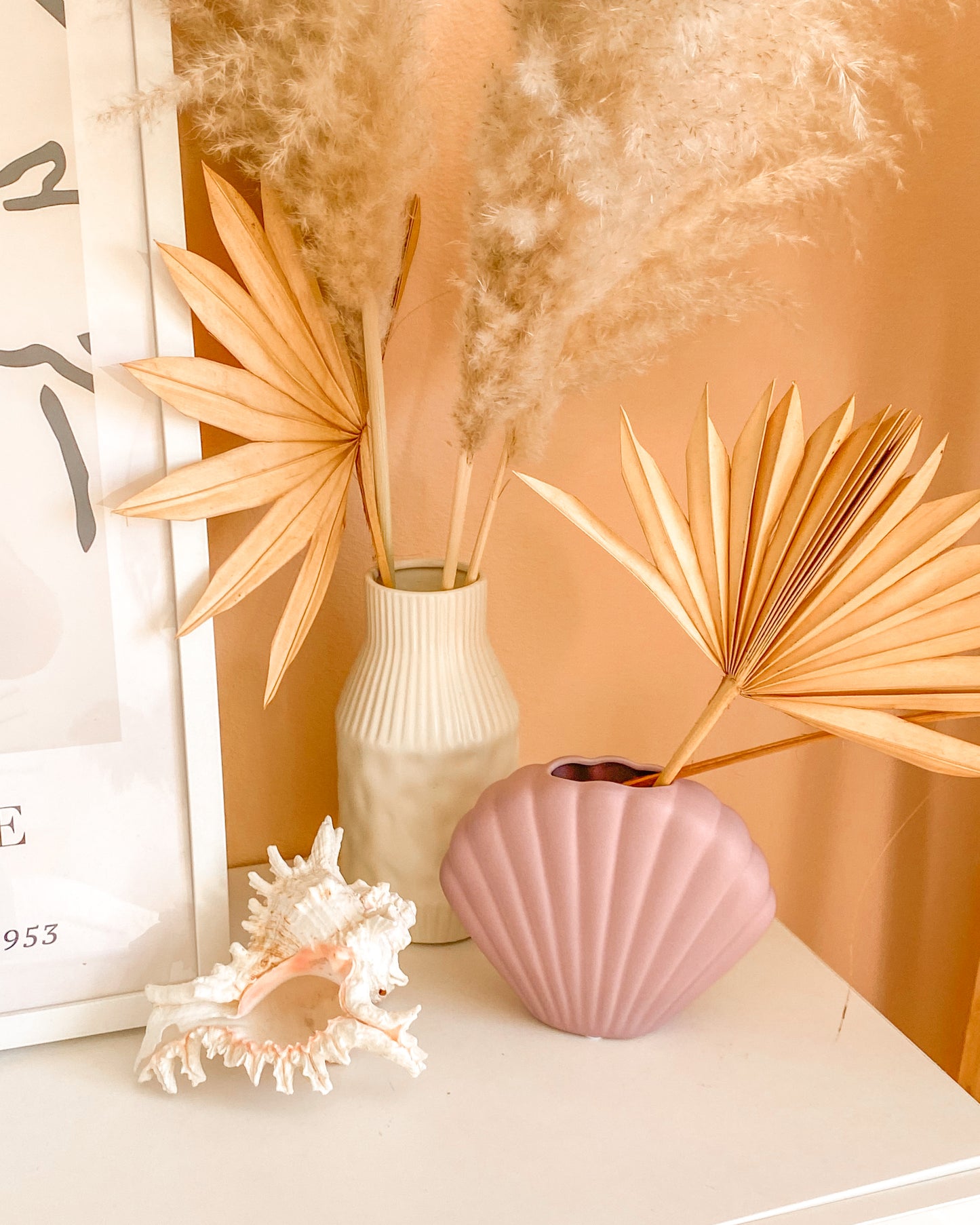 Purple Sea Shell Vase