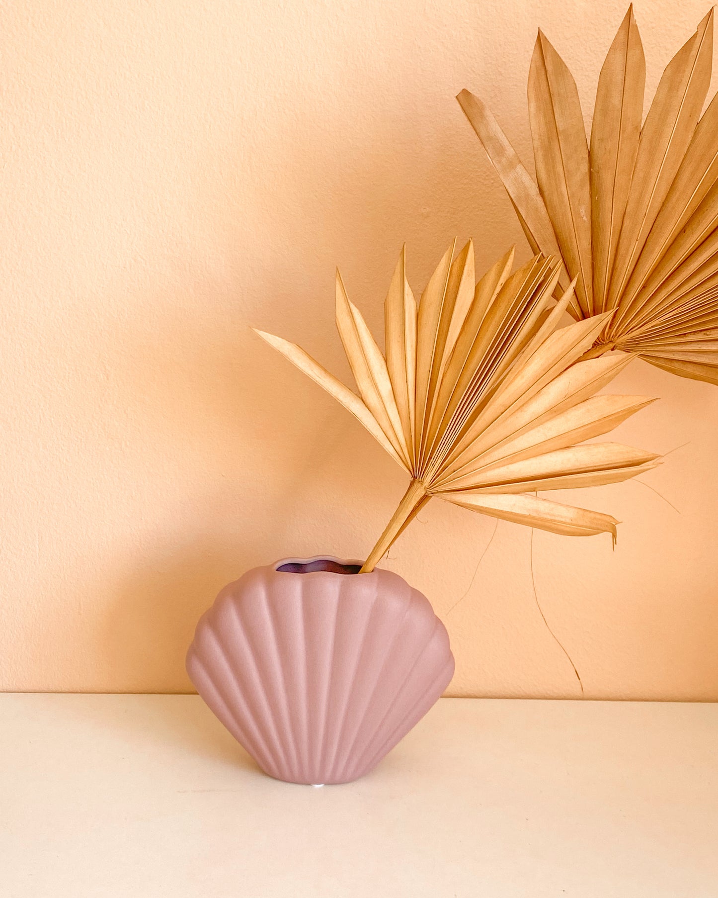 Purple Sea Shell Vase