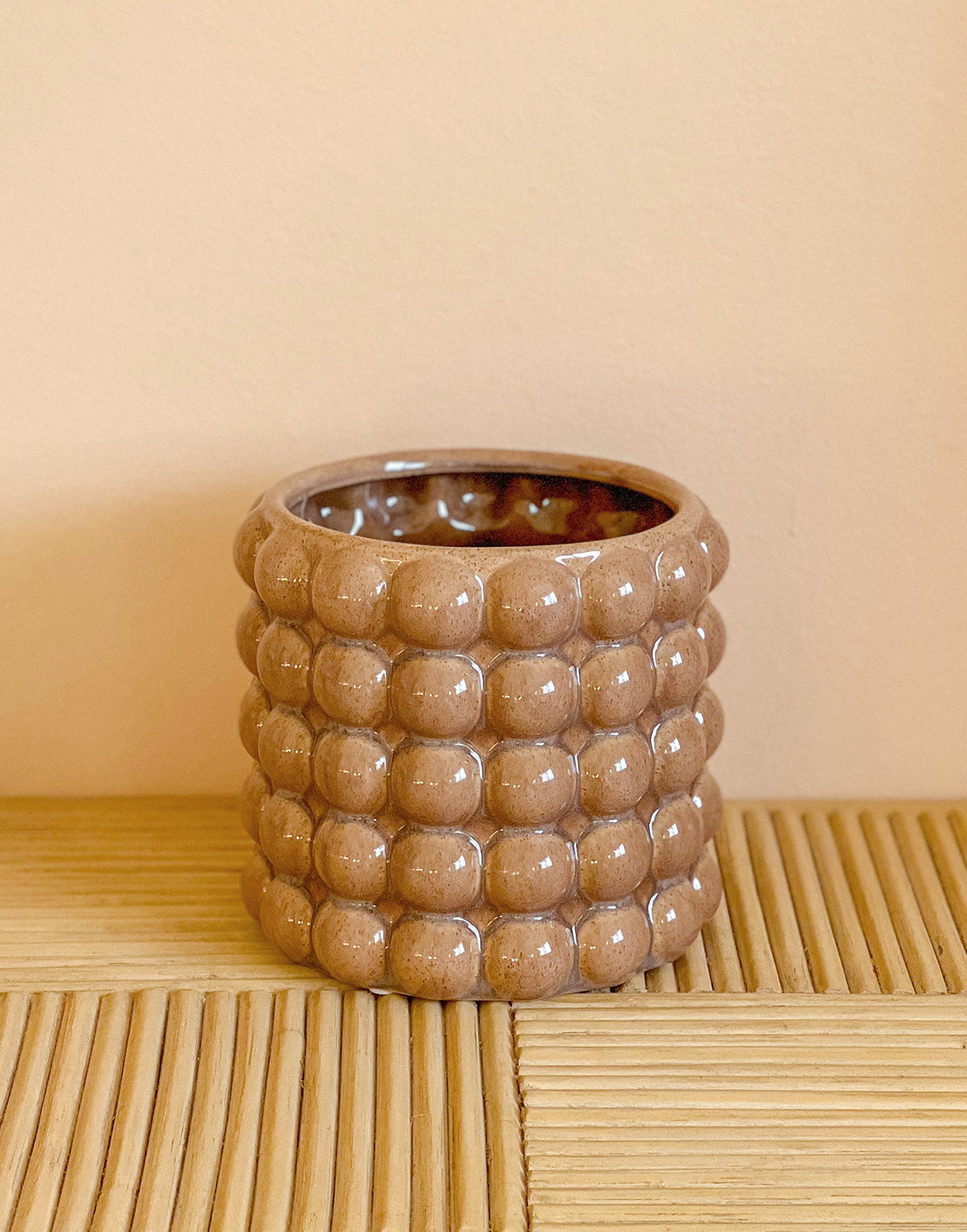 Rust Bubble Planter Pot