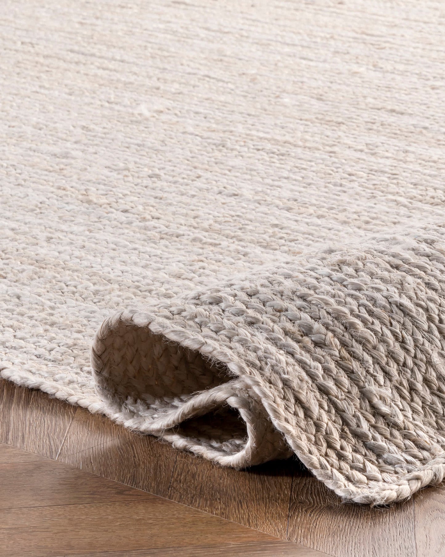 Tess White Jute Rug