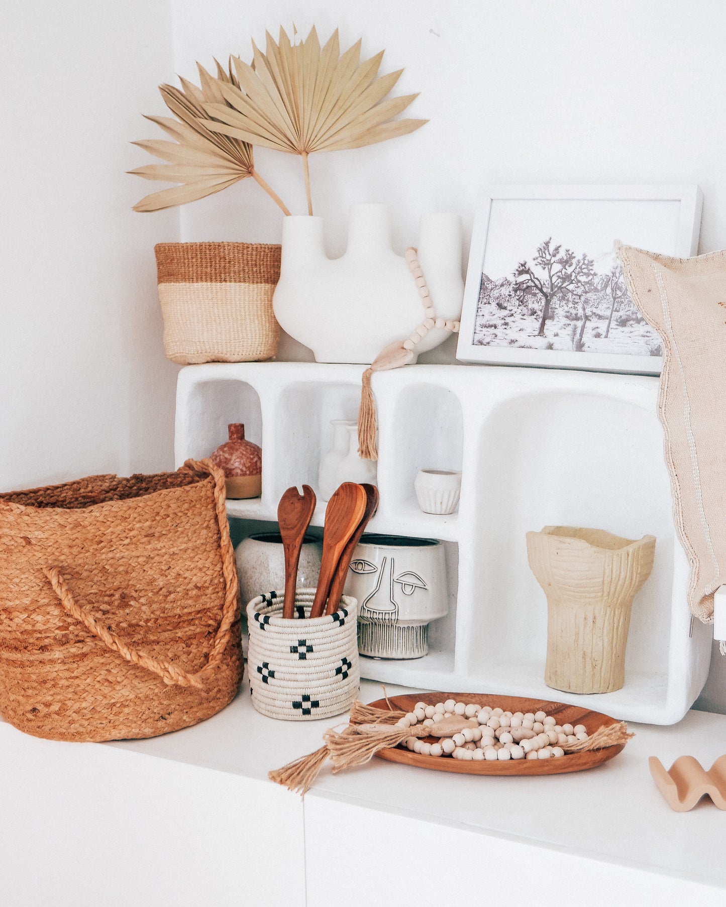 White Fluted Stoneware Creamer
