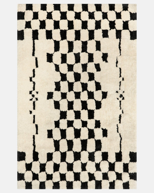 Donna Checkerboard Shag Rug