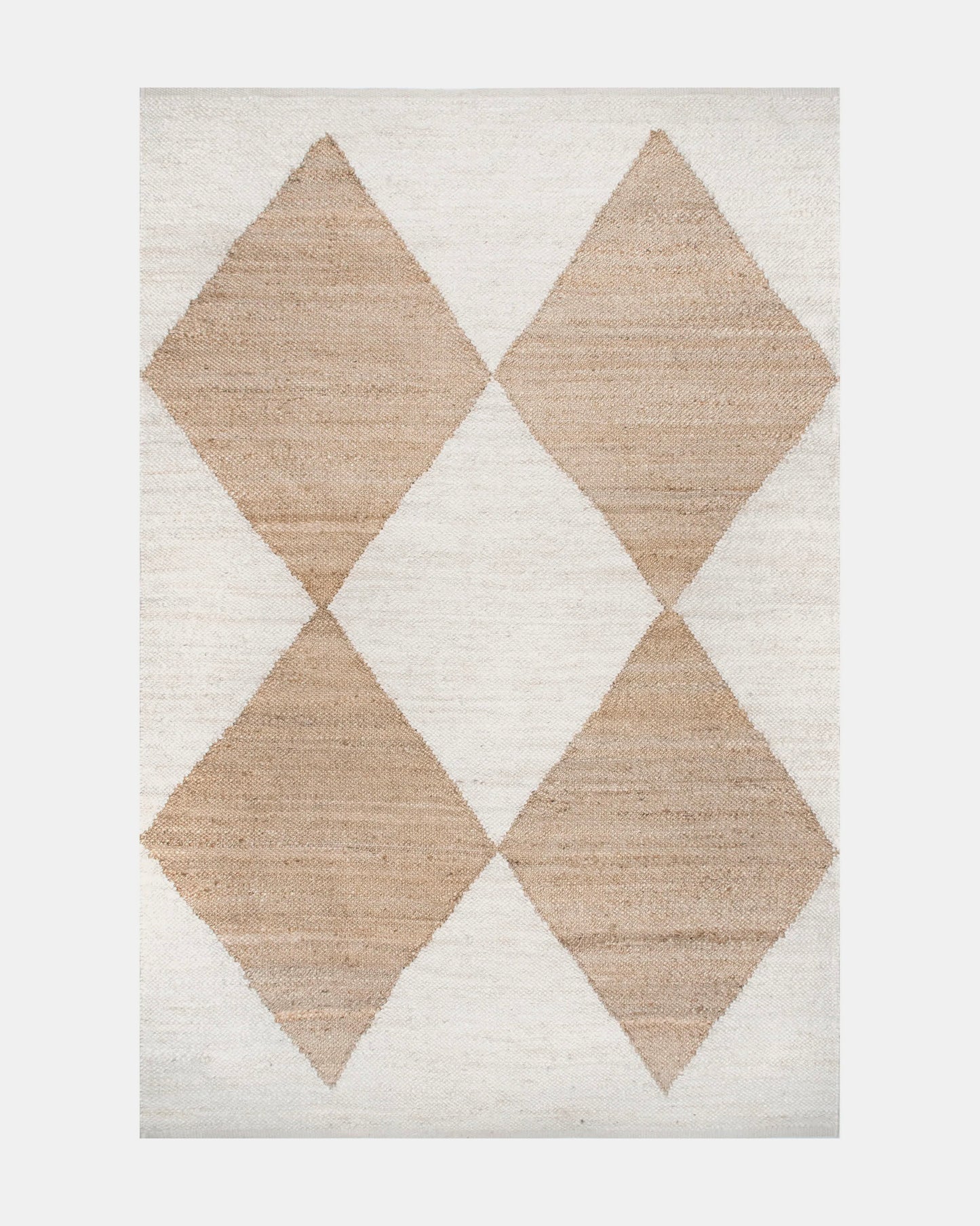 Riviera Ivory Diamond Jute Rug