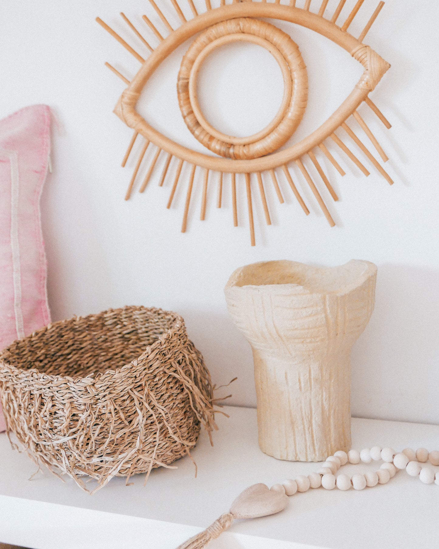 Fringe Seagrass Basket