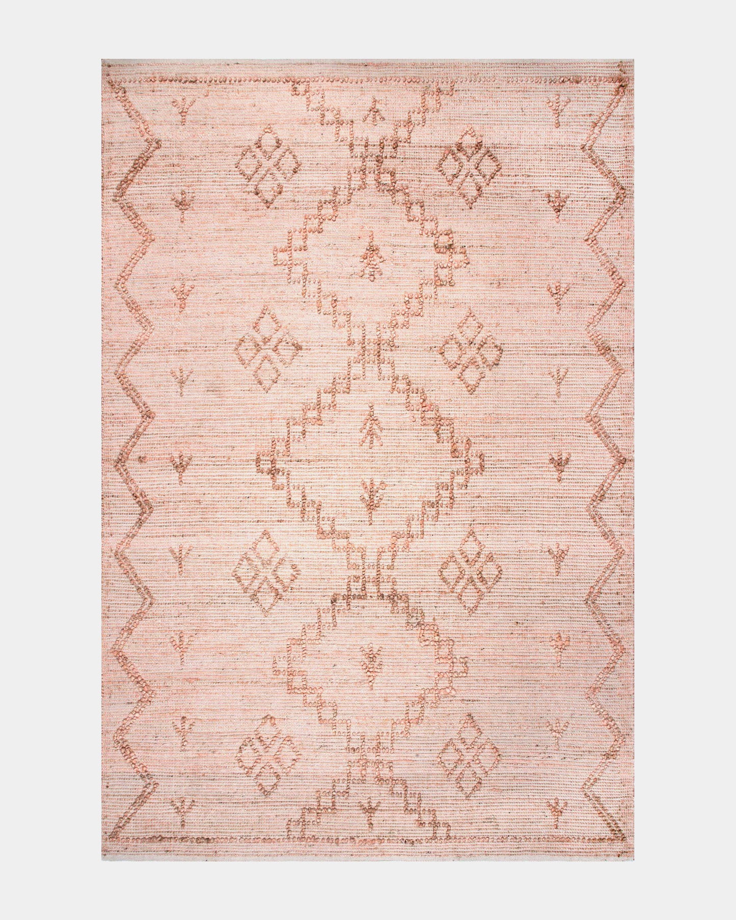 Coyote Dusty Rose Jute Rug