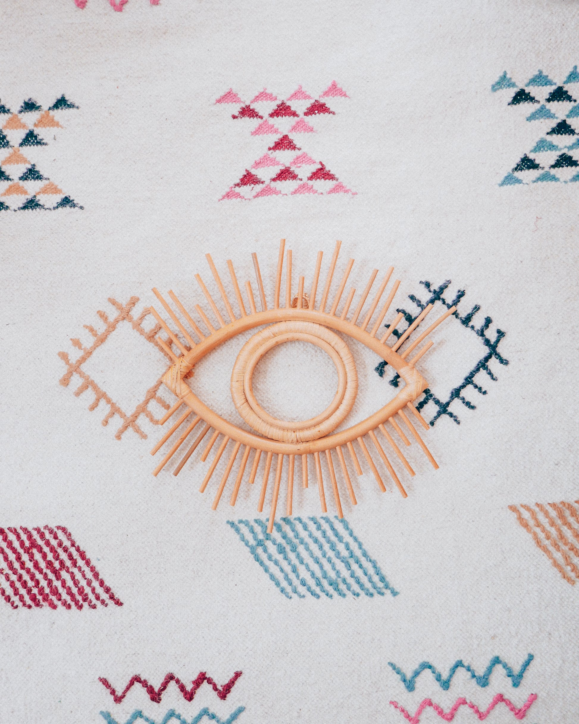 Rattan Eye Wall Decor - Hesby