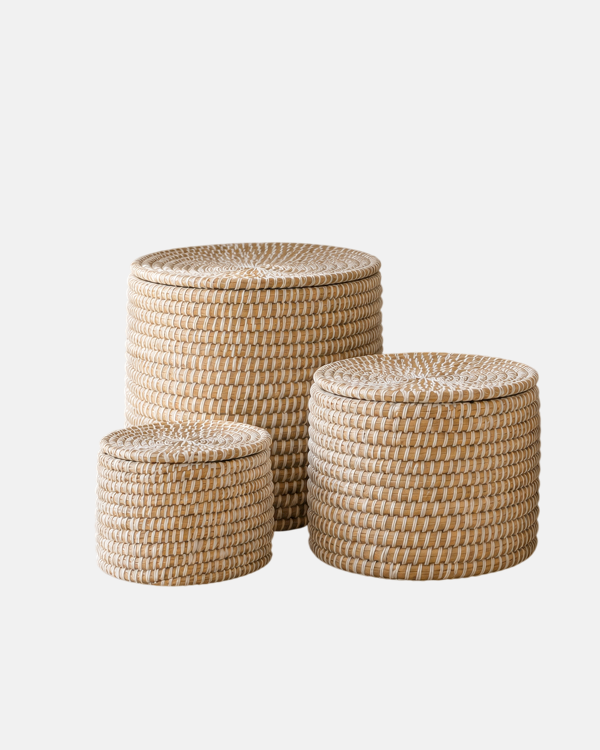 White Woven Storage Basket