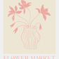 Flower Market Vase Art Print