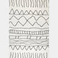 Abstract Striped Washable Shag Rug