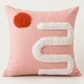 Abstract Tufted Pink Throw Pillow