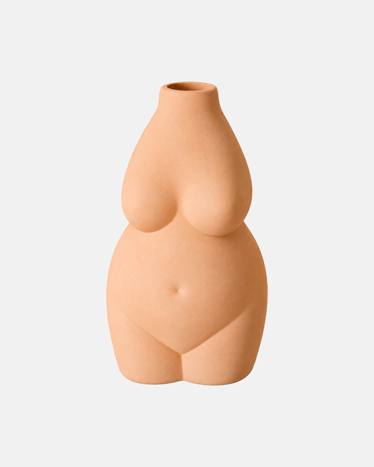 Beige Ceramic Body Vase