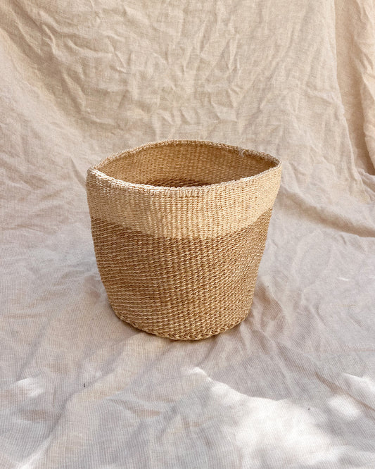 Beige Dipped Sisal Basket