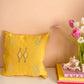 Sunny Mustard Cactus Silk Pillow