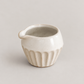 White Fluted Stoneware Creamer