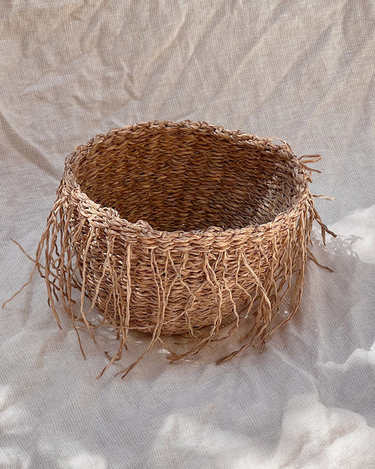 Fringe Seagrass Basket