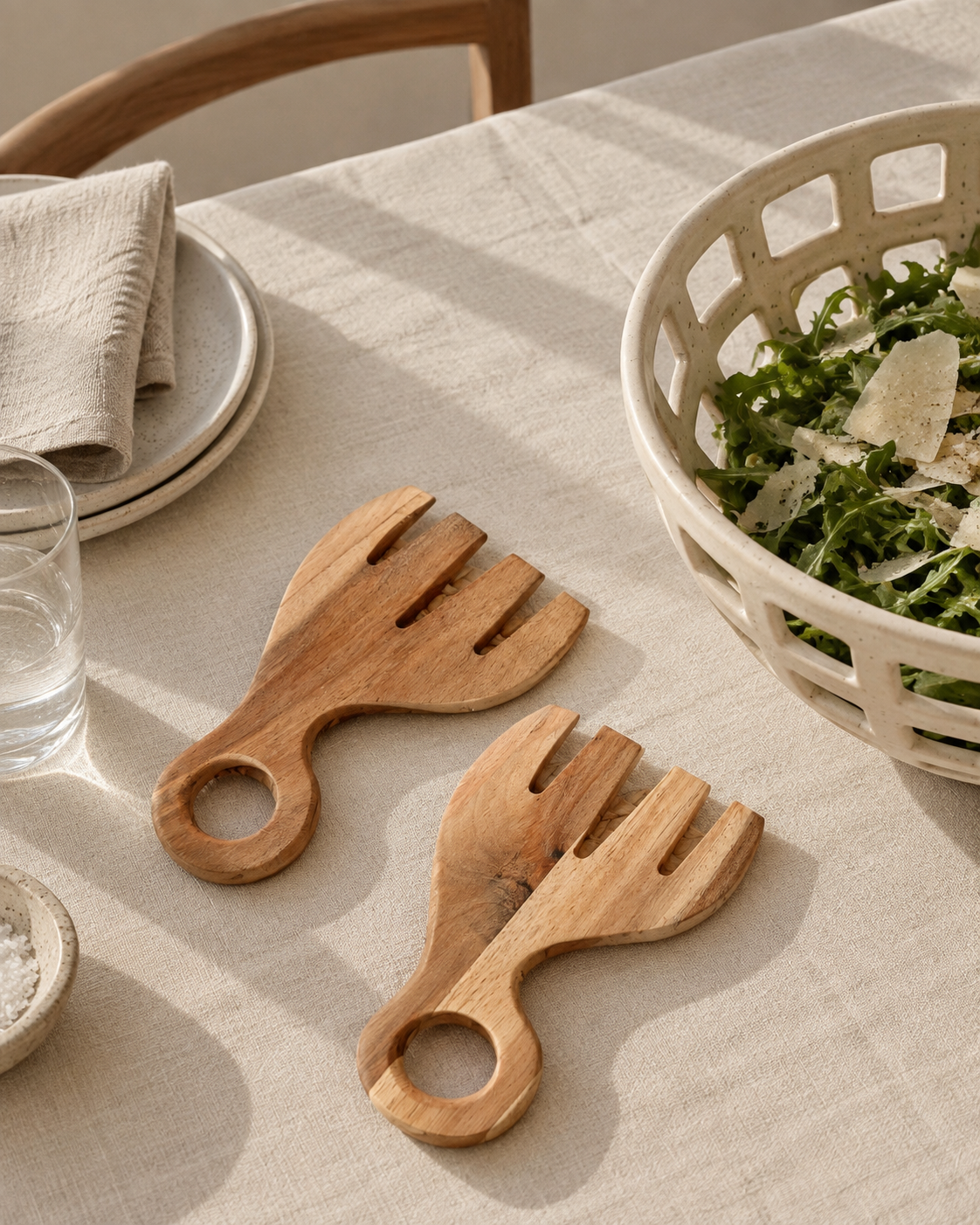 Acacia Wood Salad Servers