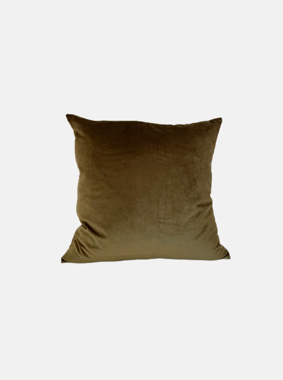 Moss Green Velvet Pillow