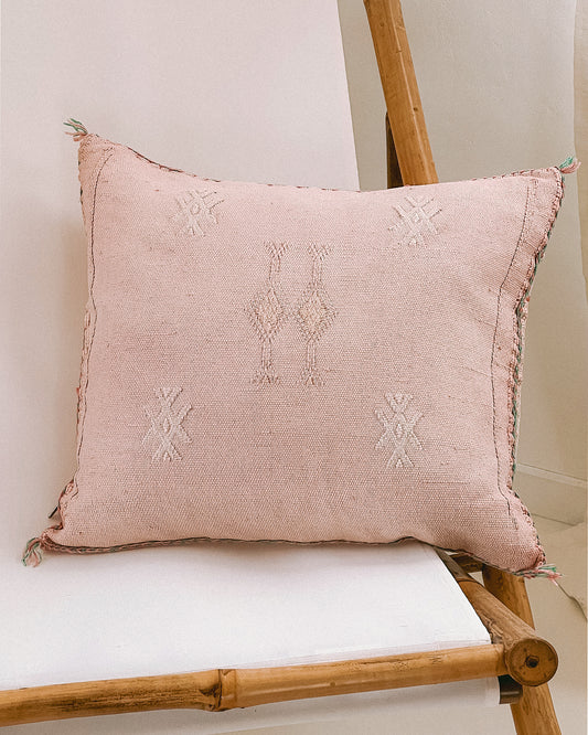 Mazzy Pink Cactus Silk Pillow