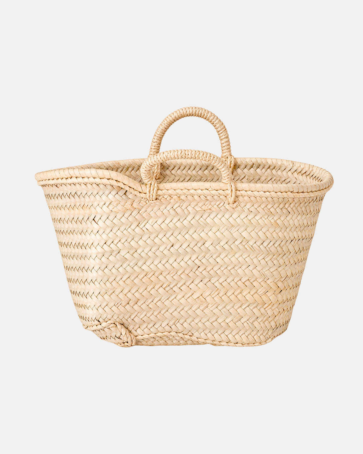 Straw French Market Basket