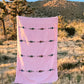 Pink Thunderbird Mexican Blanket