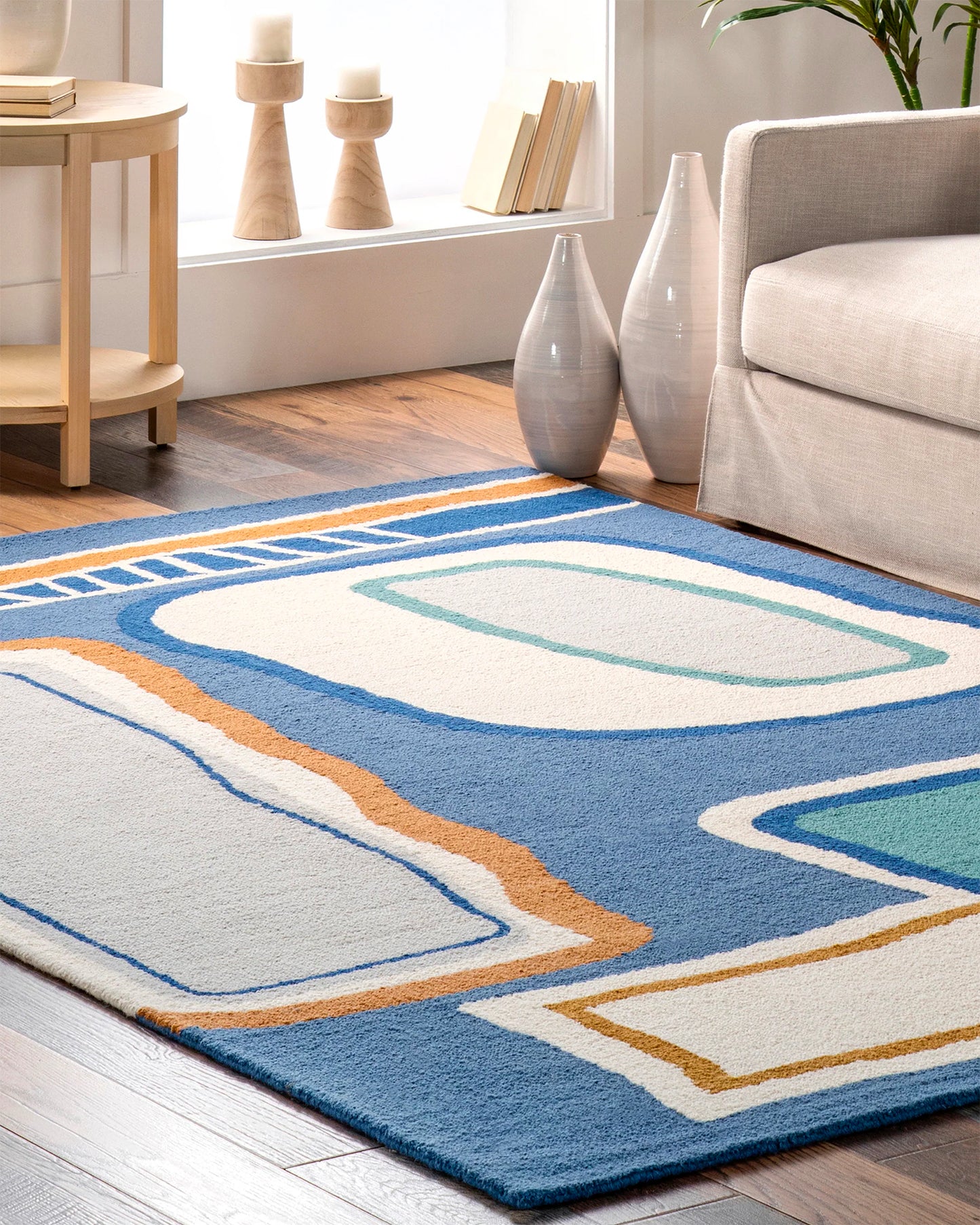 Taza Abstract Wool Rug