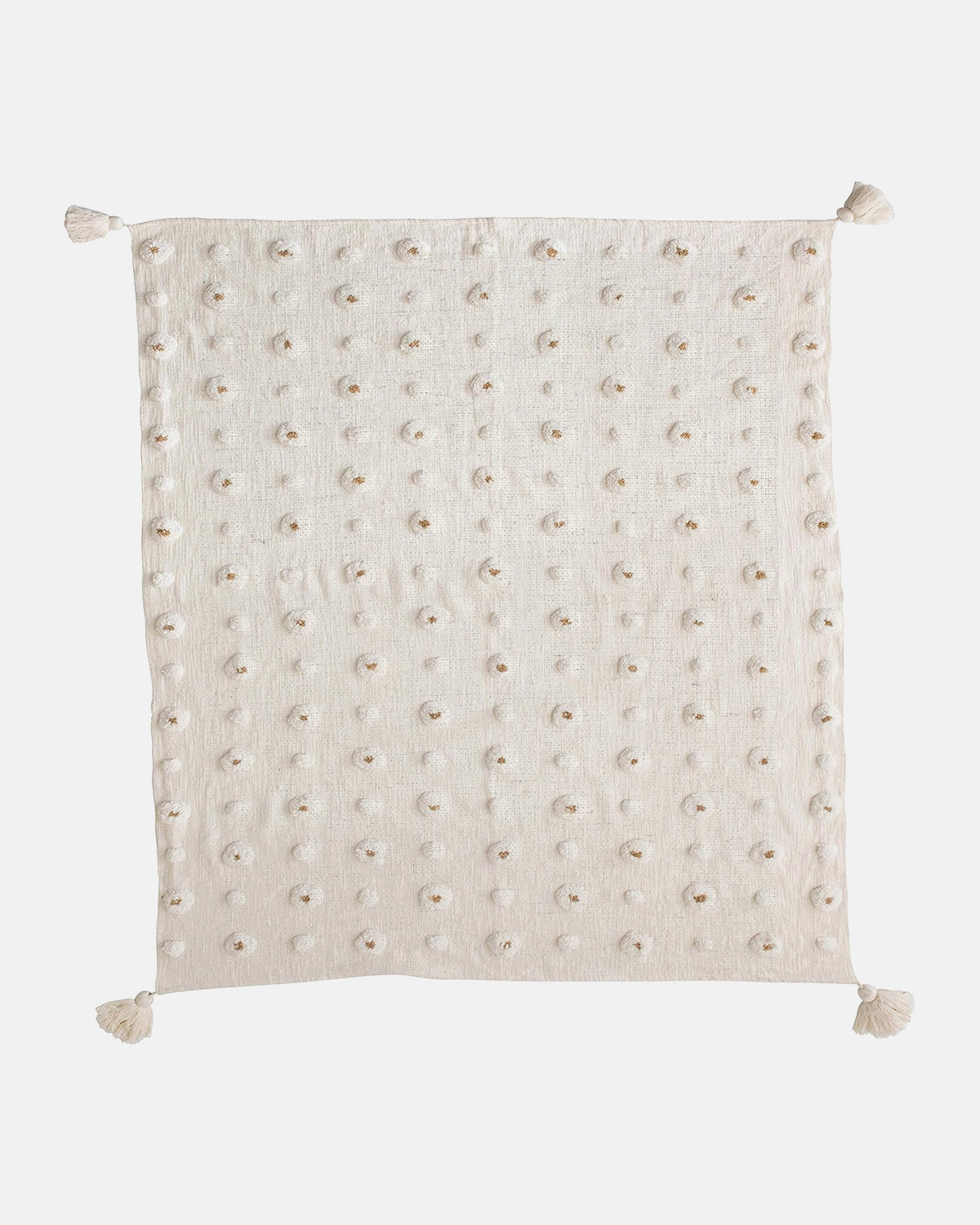 Cream Bubble Throw Blanket