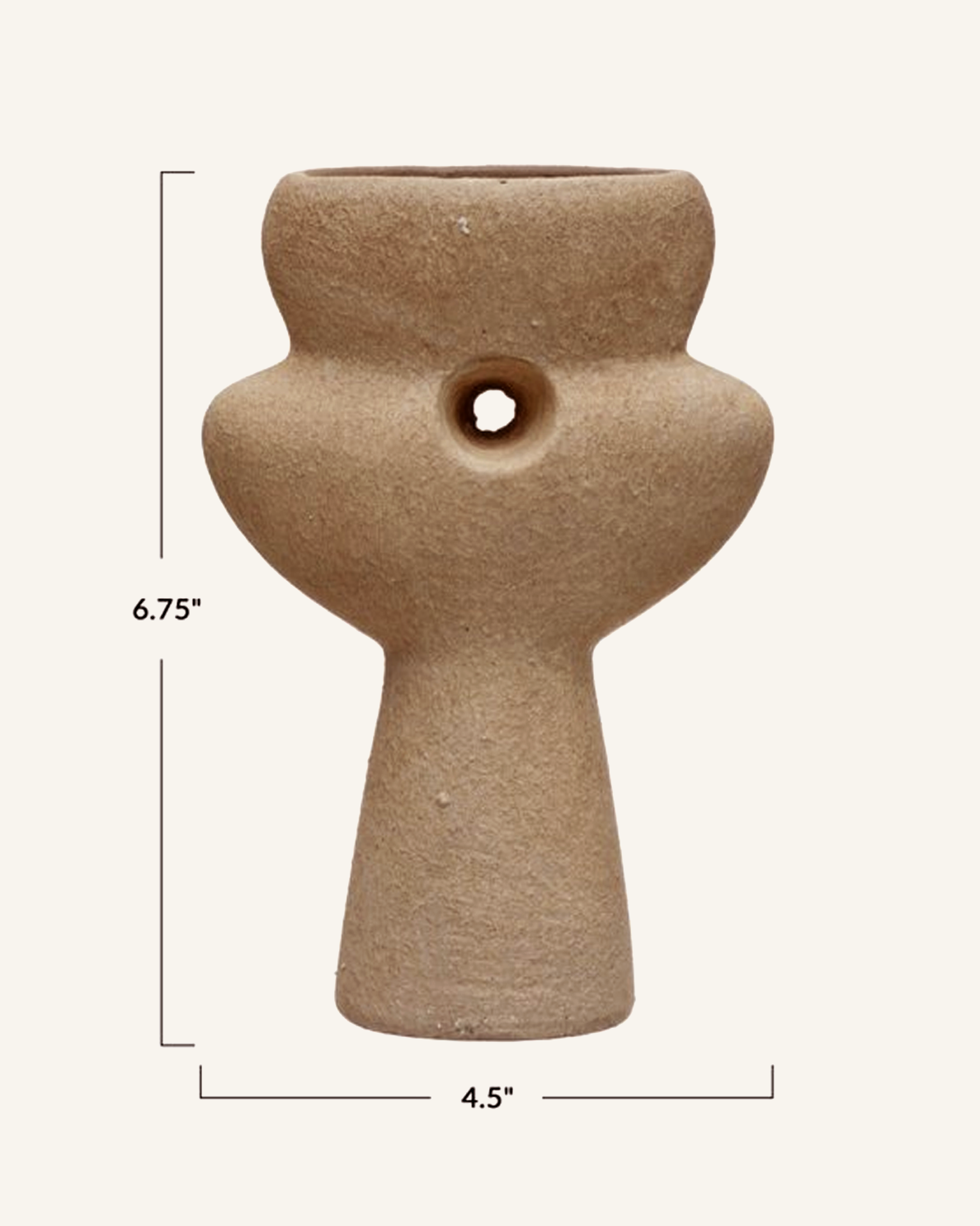 Abstract Terracotta Vase