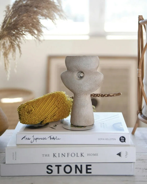 Abstract Terracotta Vase