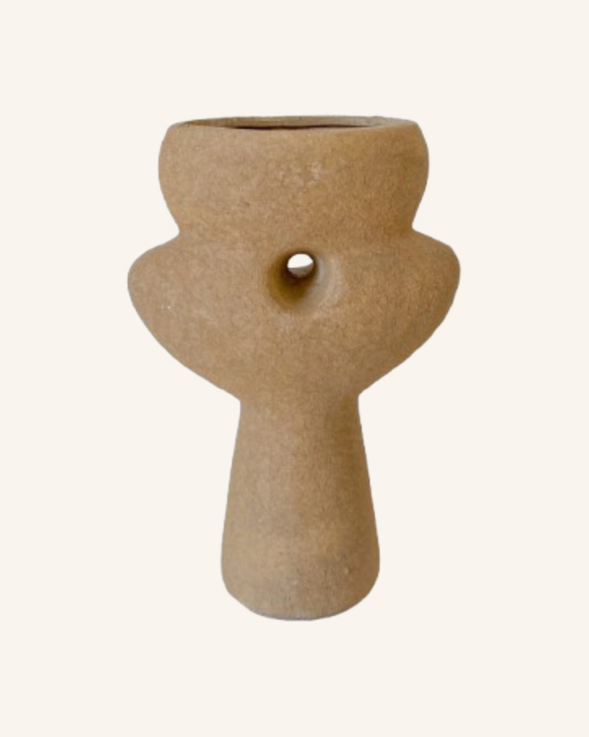 Abstract Terracotta Vase