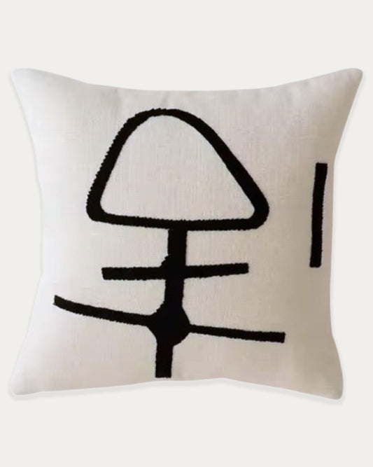 Arzon Embroidered Throw Pillow