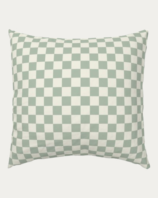 Sage Checkerboard Throw Pillow